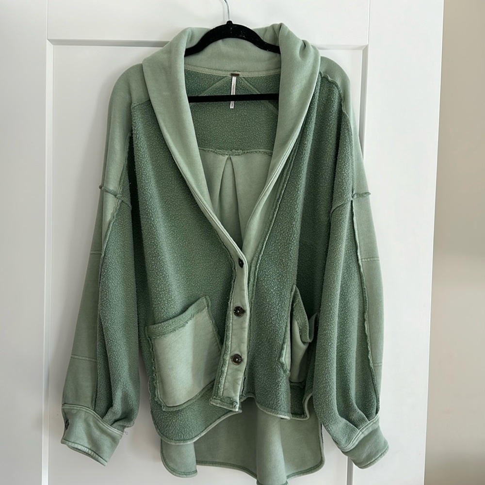Free People cardigan, light green